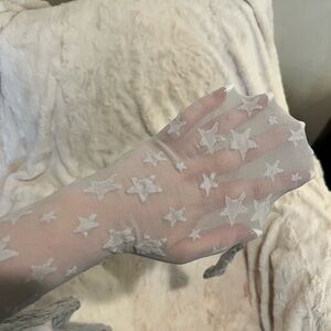 Star pattern sheer grey tights!